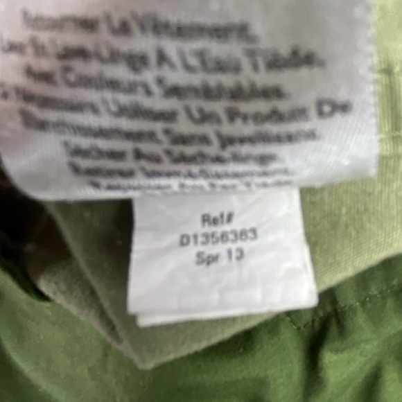 Eddie Bauer Military Jacket Olive Green Brass Full Zip Lightweight Casual Coat L - Picture 12 of 14